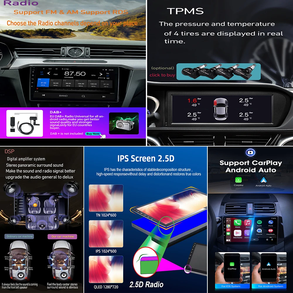 Android 13 Автомобильный Радио Мультимедийный Видеоплеер Навигация GPS Для Honda CRV CR-V 5 RT RW 2016-2018 5G WIFI BT 4G LET CUP HDR
