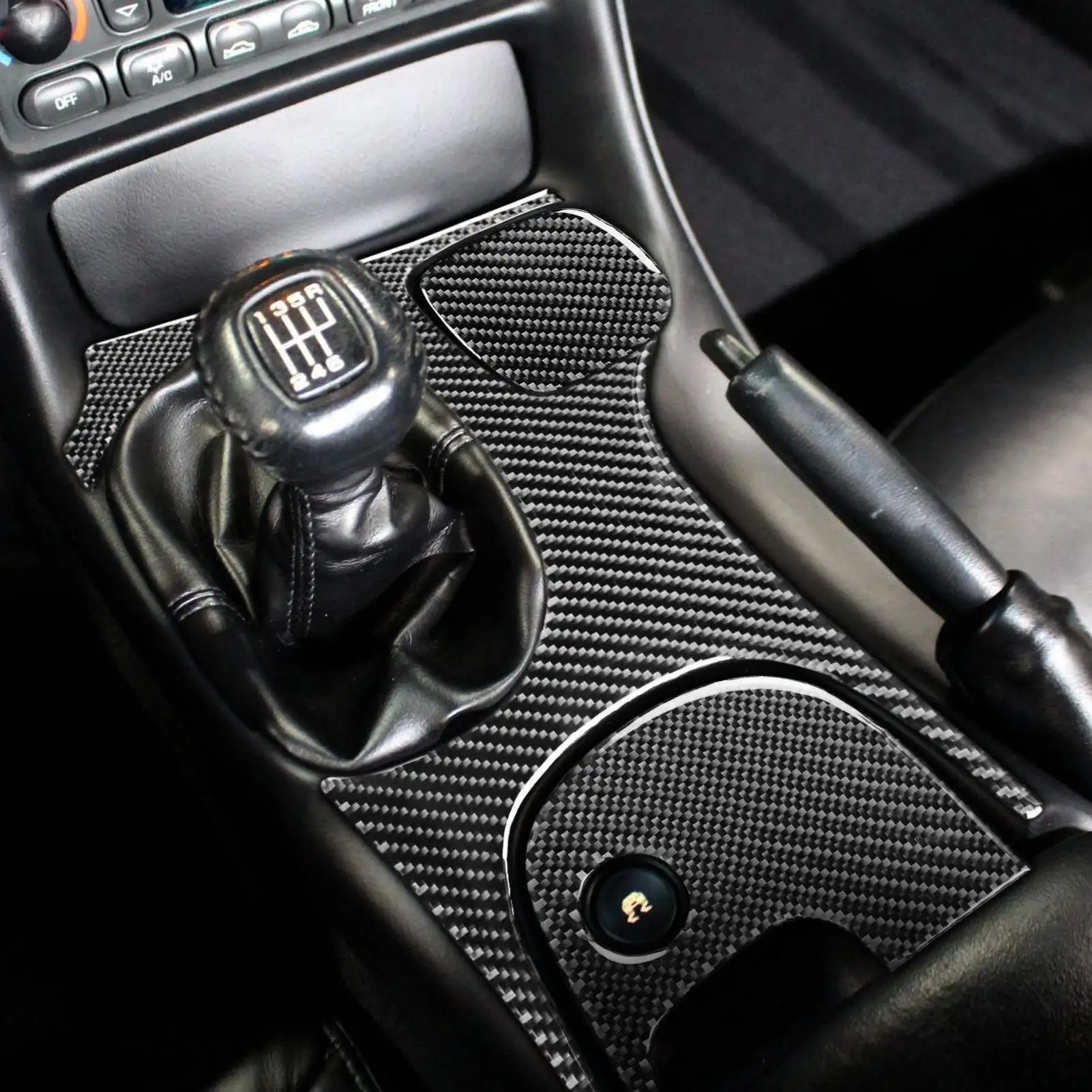наклейка на панель передач Центральной консоли автомобиля из мягкого углеродного волокна 3шт для Chevrolet Corvette C5 1998 1999 2000 2001 2002 2003 2004