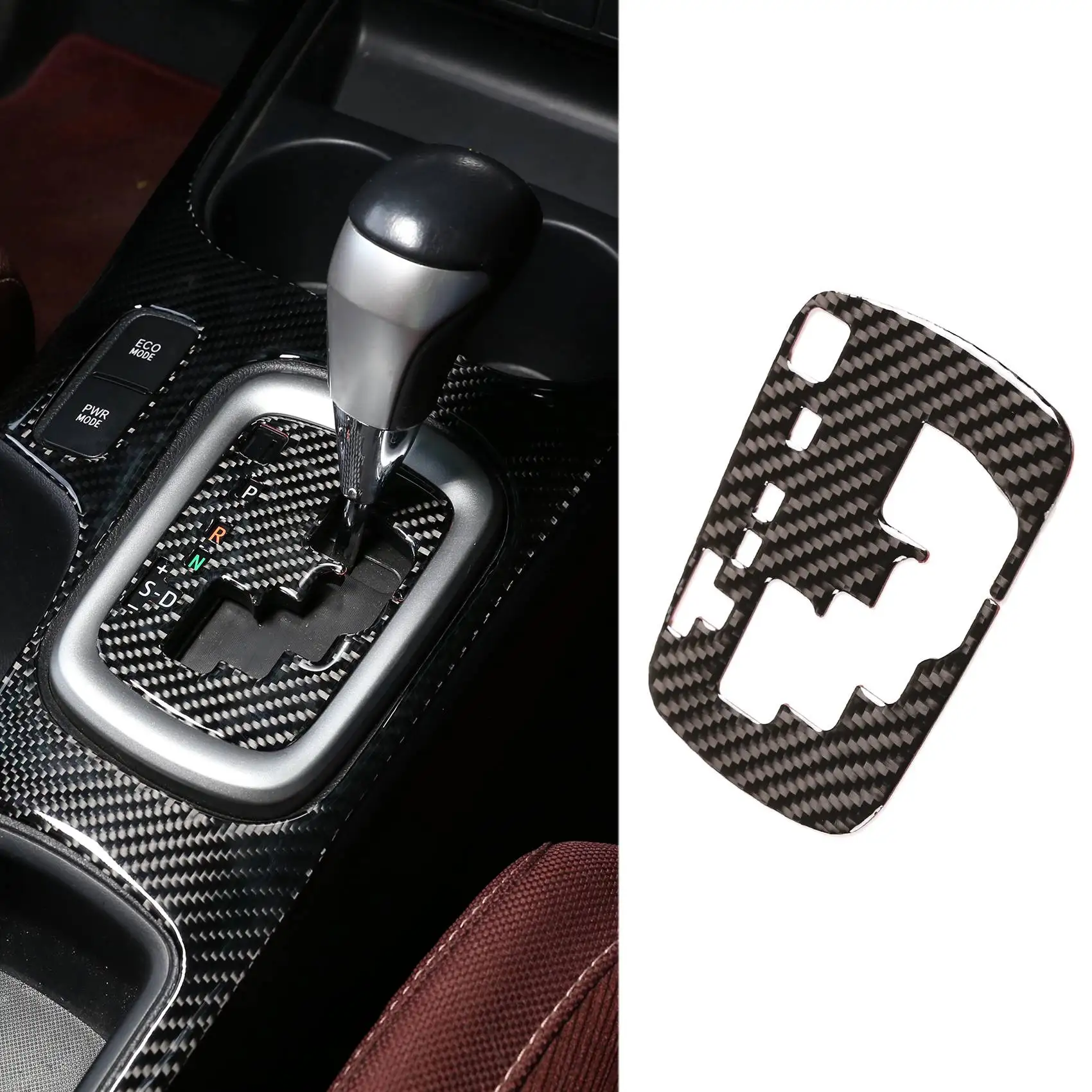 Для Toyota Hilux 2015-2021, отделка панели переключения передач автомобиля из углеродного волокна, стайлинг автомобиля, интерьер автомобиля