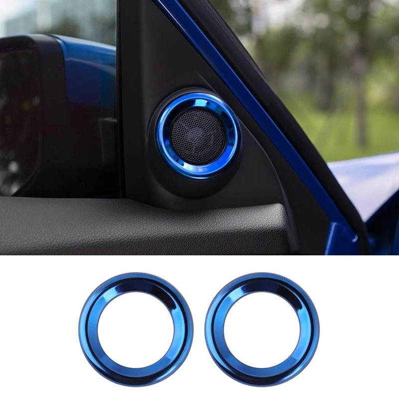 Накладка на кольцо аудиоколонки внутренней двери для Honda Civic 10-го поколения 2019 2018 2017 2016, синий